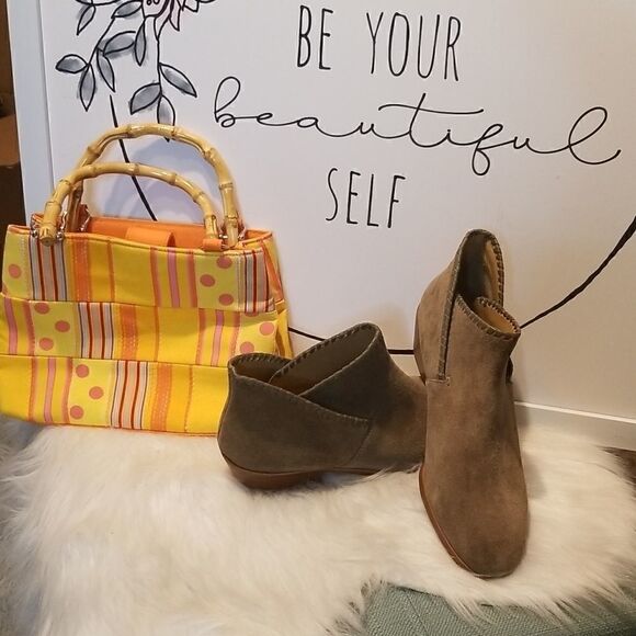 Jack Rogers Sadie Olive Green Boots 8 1/2 - Picture 3 of 7